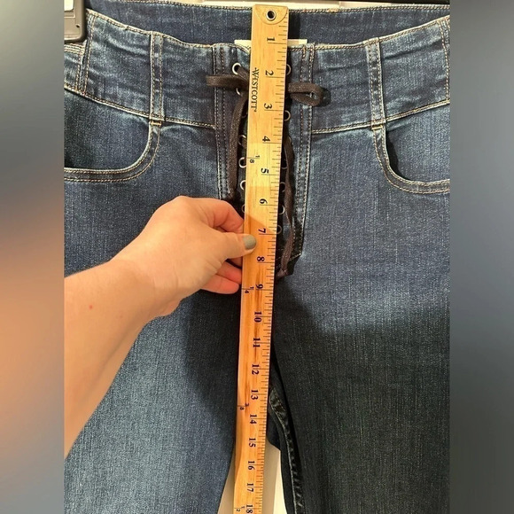 WE THE FREE People CURVY Anthropologie 31 High Rise Lace Up Fly Stretch Corset - Picture 9 of 10